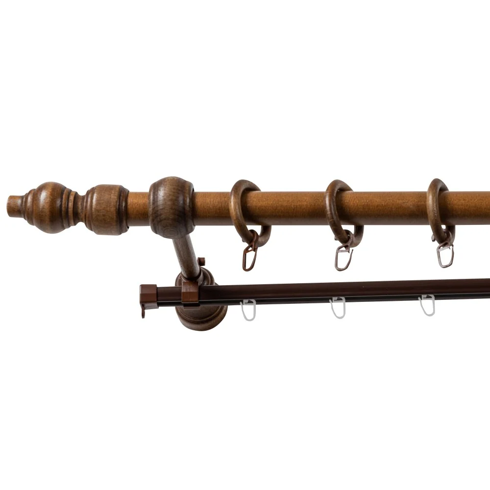 Galerie metal infoliat Filigrano, imitatie nuc, 200 cm - SINA U INCLUSA