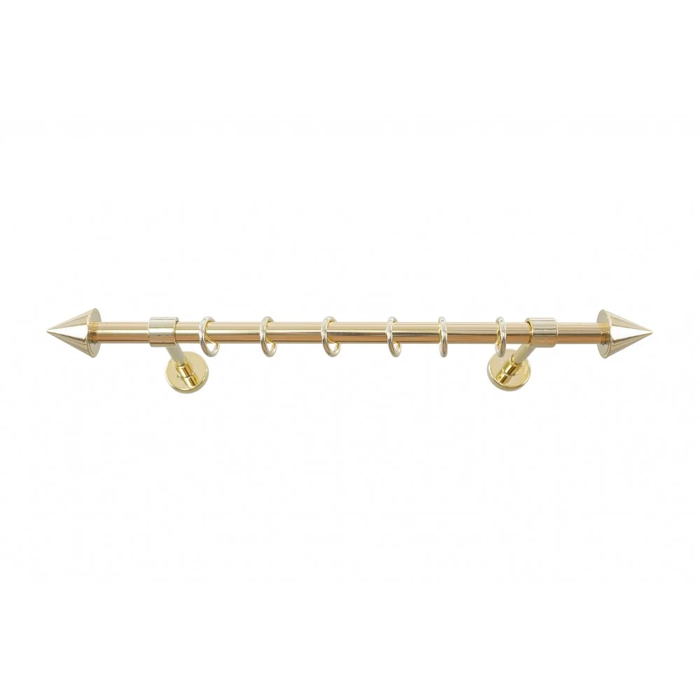 Galerie metal Kegel, nuanta auriu, 120 cm - KIT COMPLET