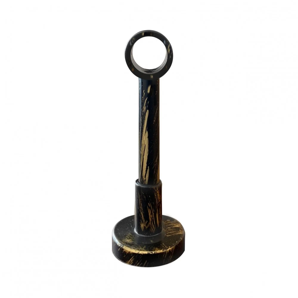 Galerie metal Kegel, nuanta negru auriu, 160 cm - KIT COMPLET