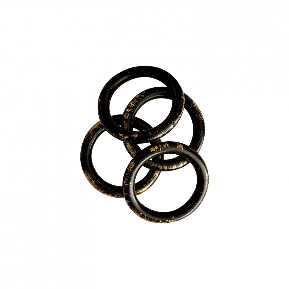 Galerie metal Kegel, nuanta negru auriu, 160 cm - KIT COMPLET