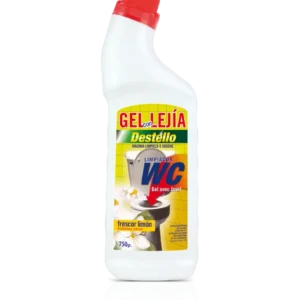Gel pentru igienizant si curatat WC, cu lamaie, 750 ml, Destello