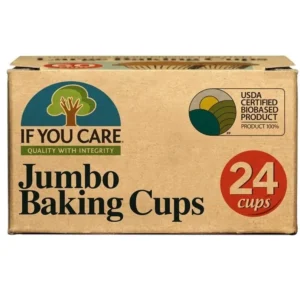 Hartie de copt briose nealbita, fara clor, compostabila, 24 buc., JUMBO, If You Care