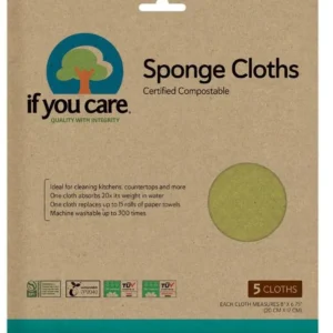 Lavete de uz universal, reutilizabile, biodegradabile, 5 buc. If You Care