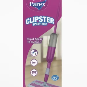 Mop Spray Parex Clipster cu recipient reutilizabil și cap rotativ 360°