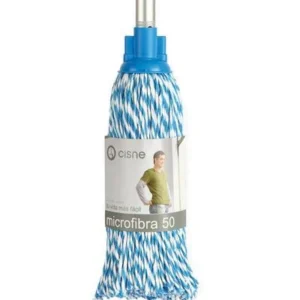 Mop umed de microfibra,alb-albastru 150g