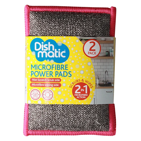 Pad-uri de Curățare din Microfibră Dishmatic – 2-în-1 pentru Frecat & Șters, Fără Zgârieturi & Lavabile