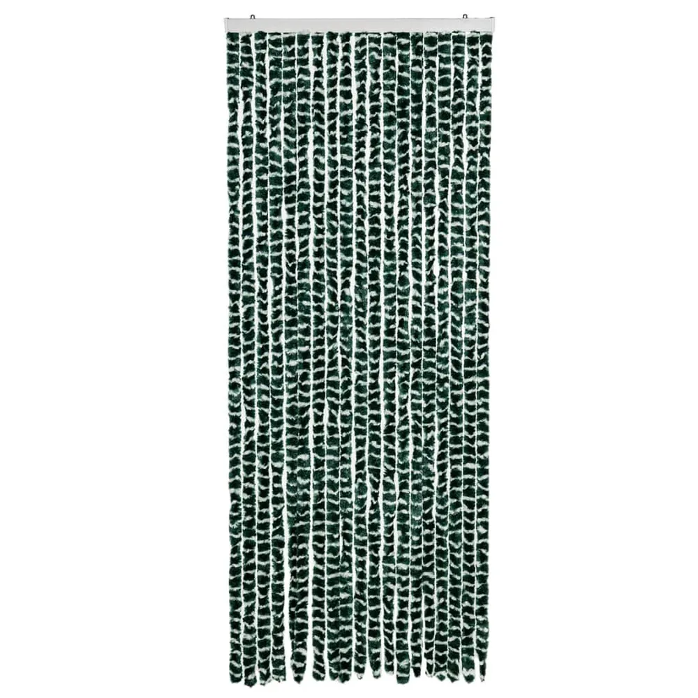 Perdea pentru insecte, verde și alb, 56x200 cm, chenille