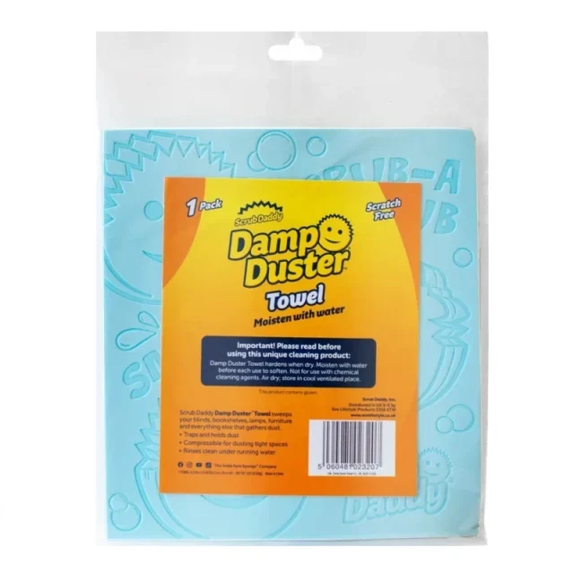 Prosop umed Scrub Daddy pentru șters praful - Albastru
