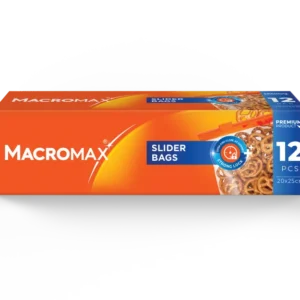 Pungi alimentare cu închidere MACROMAX, 20x25cm, 12 buc.