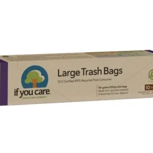 Saci menajeri mari din plastic reciclat 113.6L, 10 buc., If You Care