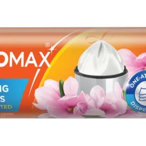 Saci menajeri cu șnur MACROMAX Medium 30L, Magnolia, 15 buc.