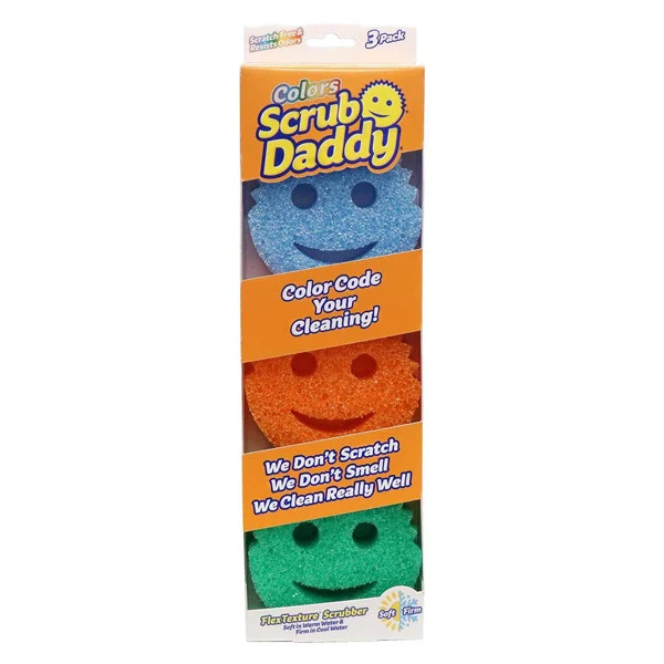 Scrub Daddy Culori | spons trei culori (3 bucăți)