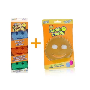 Scrub Daddy pachet de 3 Scrub Daddy cu suport