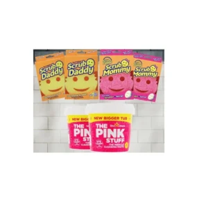 Scrub Daddy & setul Pink Stuff - Scrub Mommy, Scrub Daddy, 2x 850g Paste