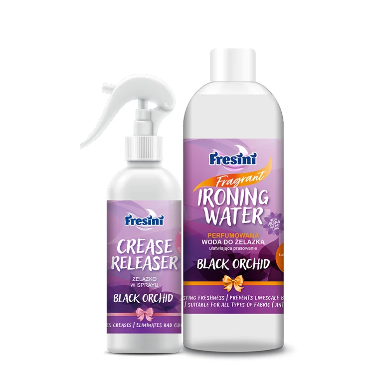 Set premium pentru calcat haine, cu efect anti-cute si parfum Black Orchid
