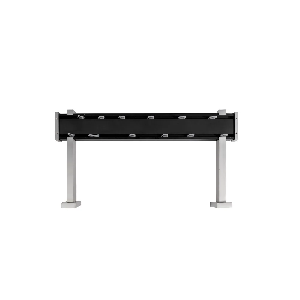 Set sina aluminiu PL negru mat 200 cm (accesorii crom) - prindere perete