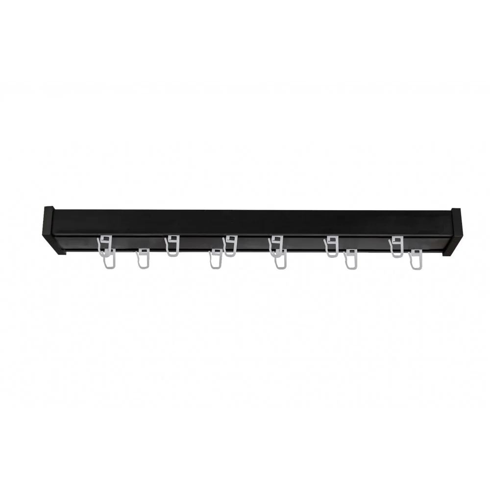 Set sina aluminiu PL negru mat 300 cm (accesorii negre) - fara console