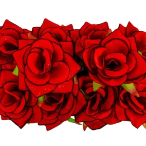 SET 10 Trandafir Lluxury Rosu Diminesiuni 11cm