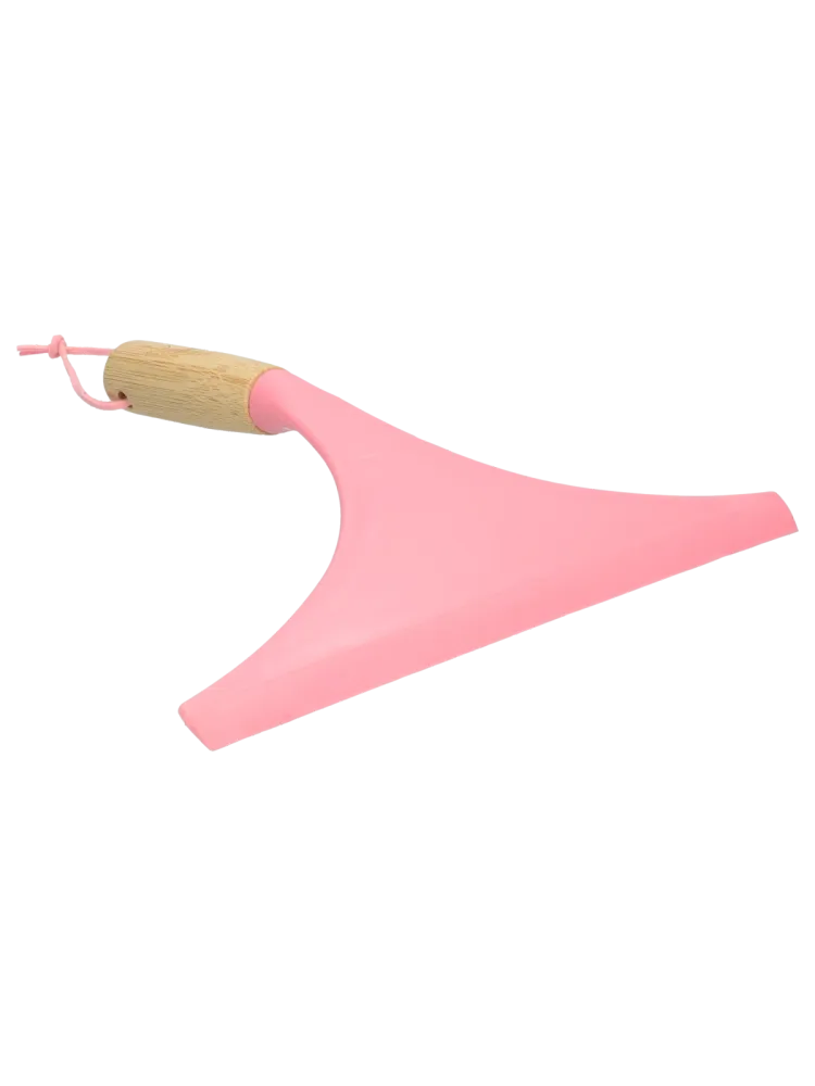 Stergator de geam din bambus roz