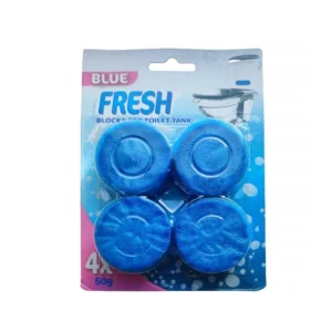 TikTok Viral BLUE FRESH Tablete de toaletă anticalcar pentru rezervor – 4 bucăți