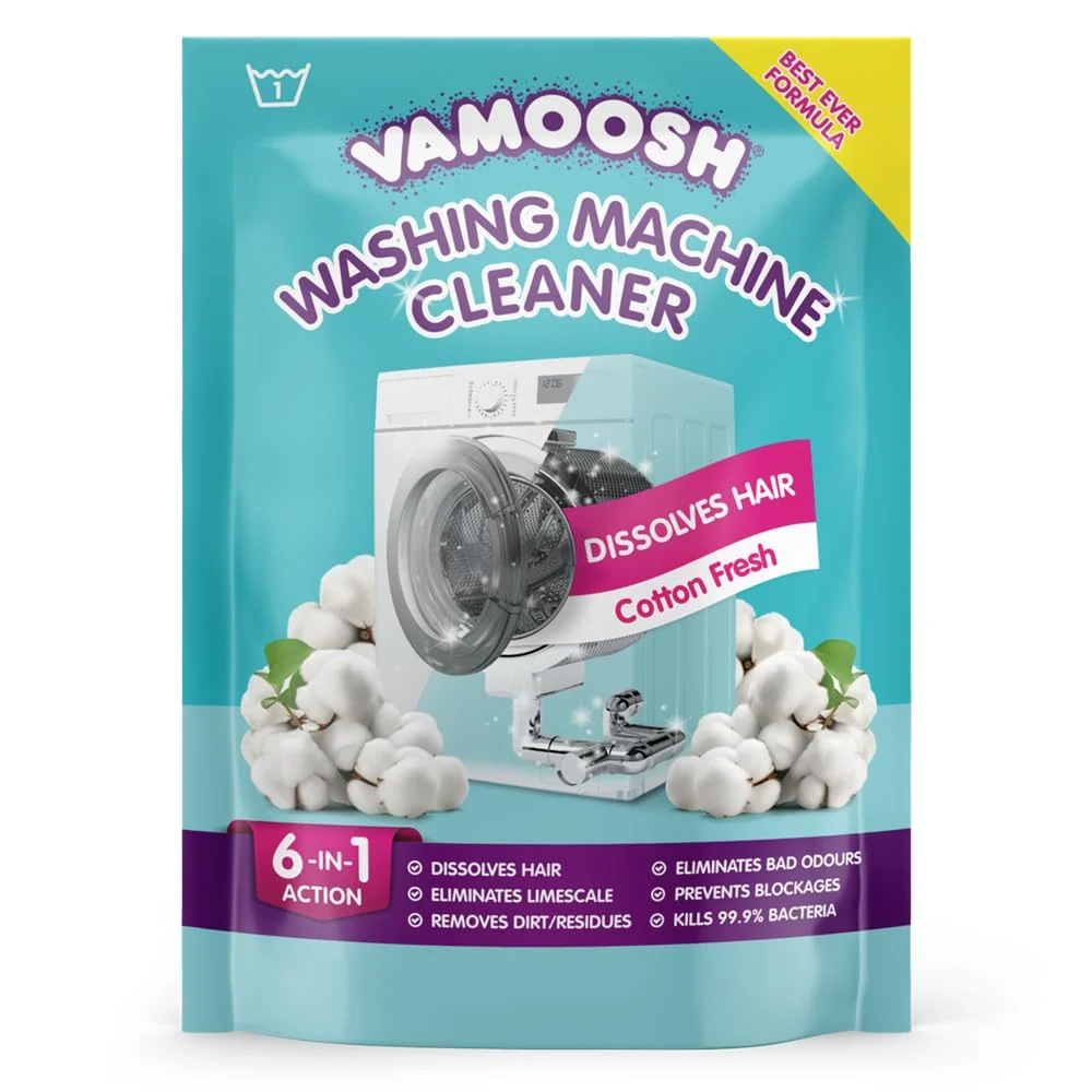 Vamoosh detergent de mașă de spălat 6-în-1 cu dizolvator de păr