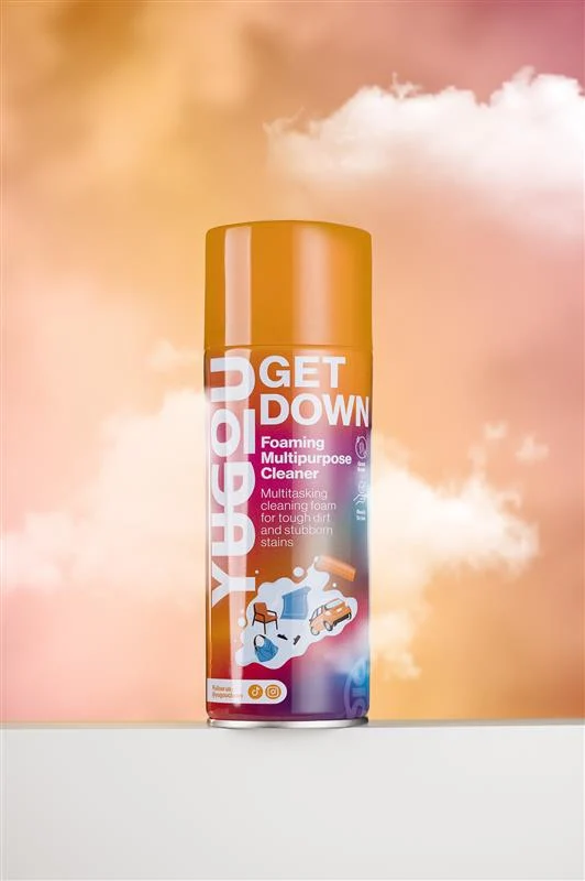 YUGOU Detergent spumant multifuncțional Get Down 450 ml – Detergent puternic pentru toate suprafețele cu formulă spumoasă...