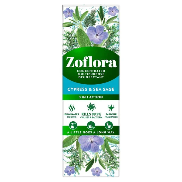 Zoflora concentrat pentru curățare universală - Chiparos & Salvie de mare (120 ml)